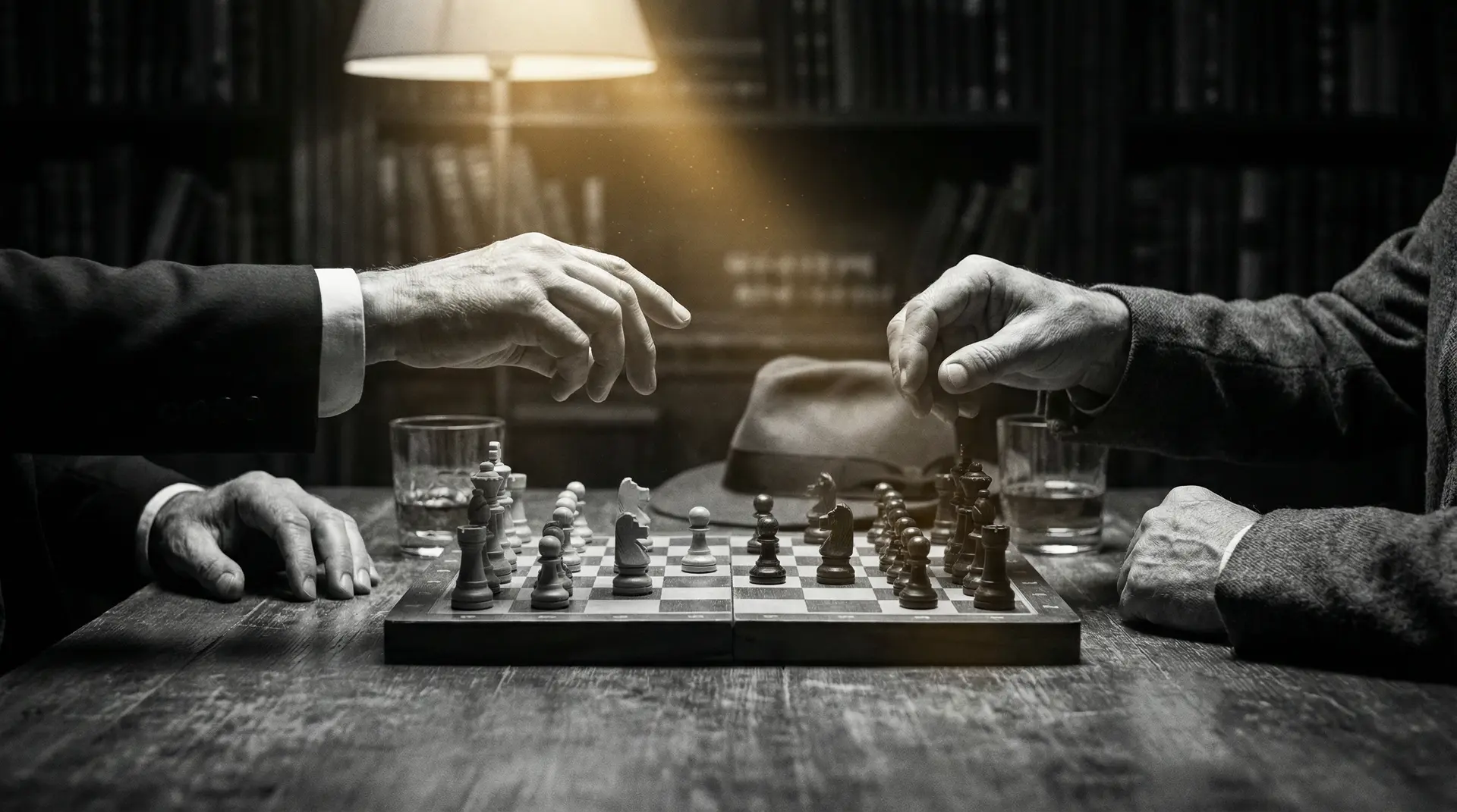 儿子妈今后是你人 艺术探索系列 - 非线性叙事，棋盘上的对弈象征命运的交错